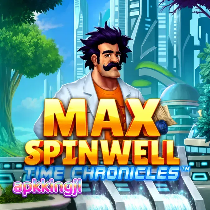 Tampilan visual slot Max Spinwell: Time Chronicles dengan tema perjalanan waktu yang dinamis.